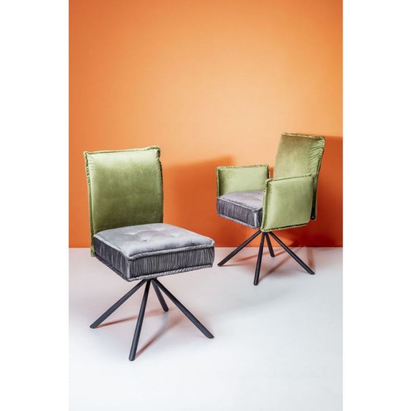 Swivel Chair with Armrest Chelsea Green